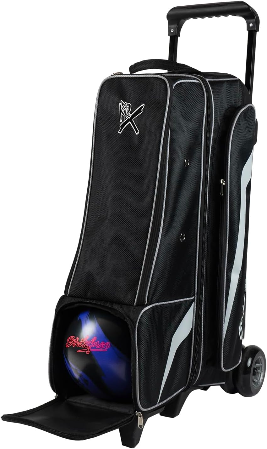 KR Strikeforce Cruiser 4x4 Bowling Ball Roller Bag with Dual 5" Smooth KRuze Urethane Wheels