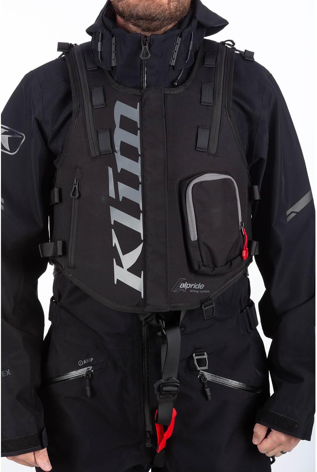 KLIM Atlas 14 Avalanche Airbag Snowmobile Vest Large - 3XL - Black - Castlerock