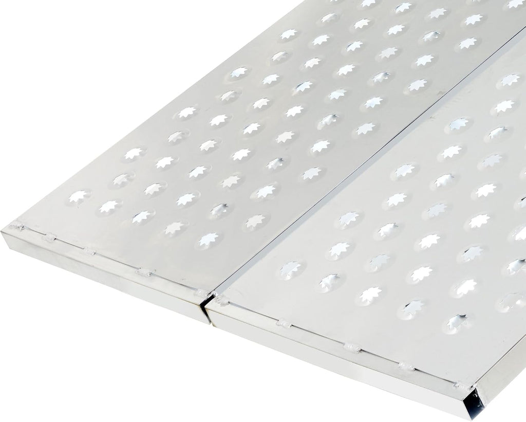 Black Widow Aluminum Punch-Plate Bi-Fold ATV Ramp, 1,500 lb, 71.25" x 44"