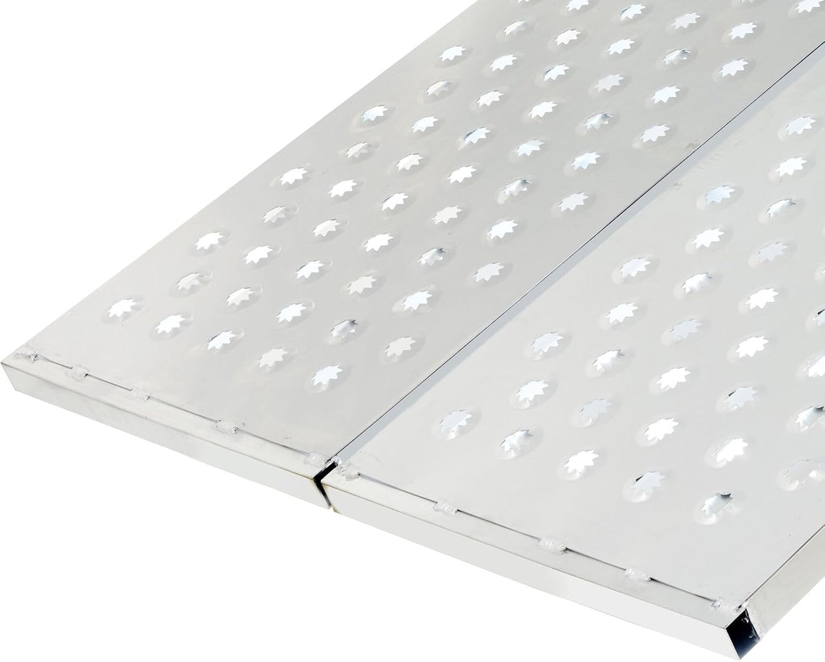 Black Widow Aluminum Punch-Plate Bi-Fold ATV Ramp, 1,500 lb, 71.25" x 44"