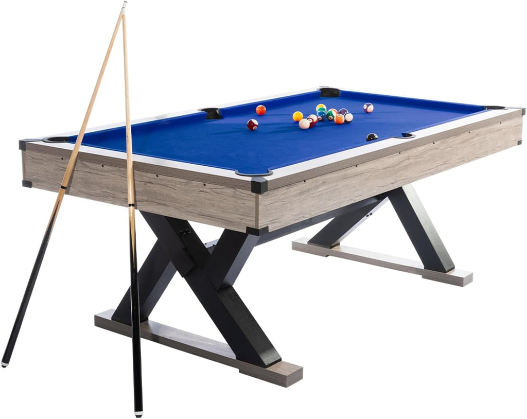 Garvee 7 FT Pool Table, Metal K-Leg Billiard Table