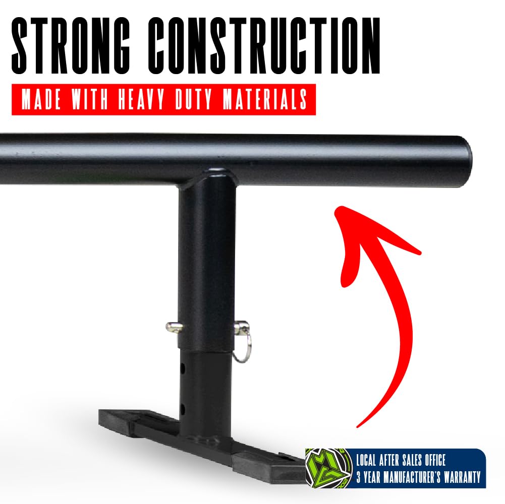 Madd Gear 99" Round Grind Rail for Scooters, Skateboards & Inline Skates â Adjustable Height
