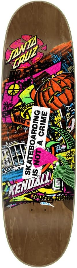 SANTA CRUZ Kendall Street Art Collage VX Deck 9.00in x 32.00in Skateboard Decks