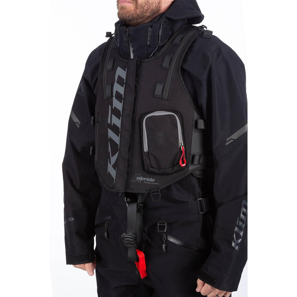 KLIM Atlas 14 Avalanche Airbag Snowmobile Vest Large - 3XL - Black - Castlerock
