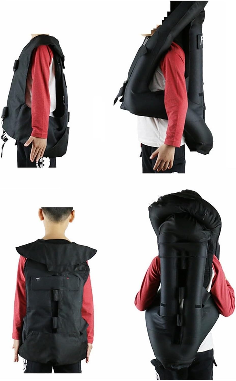 Child Equestrian Airbag Vest Motorcycles/bicycle Cycling Jacket Light Weight, Suitable For All Kinds Of Cycling(Medium)