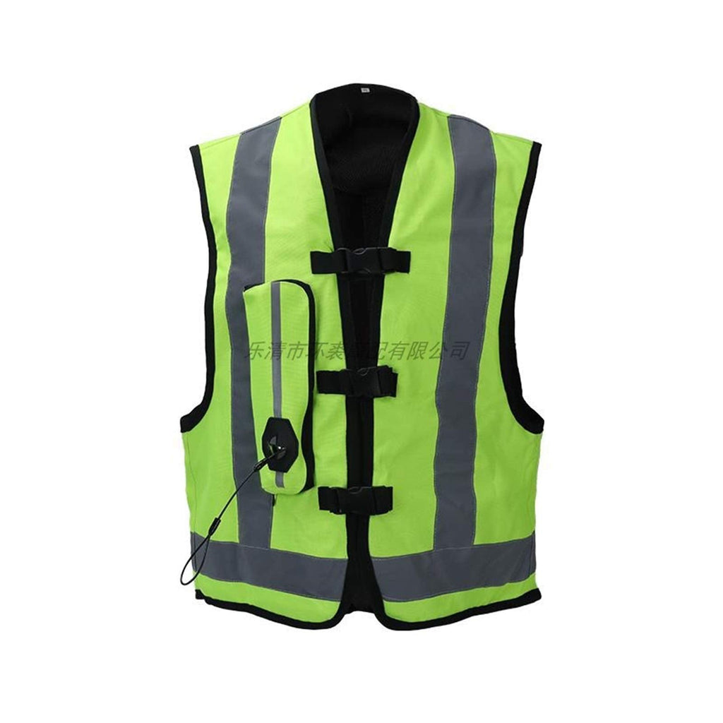 Airbag Vest Reflective Strips On The Front And Back To Protect Your Riding Safety At Night Suitable For Cycling In All Seasons, For Men And Women, Black, X Large