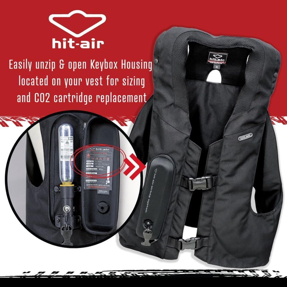 Hit-Air CO2 Replacement Cartridges, 60cc 3 Pack, for Airbag Systems
