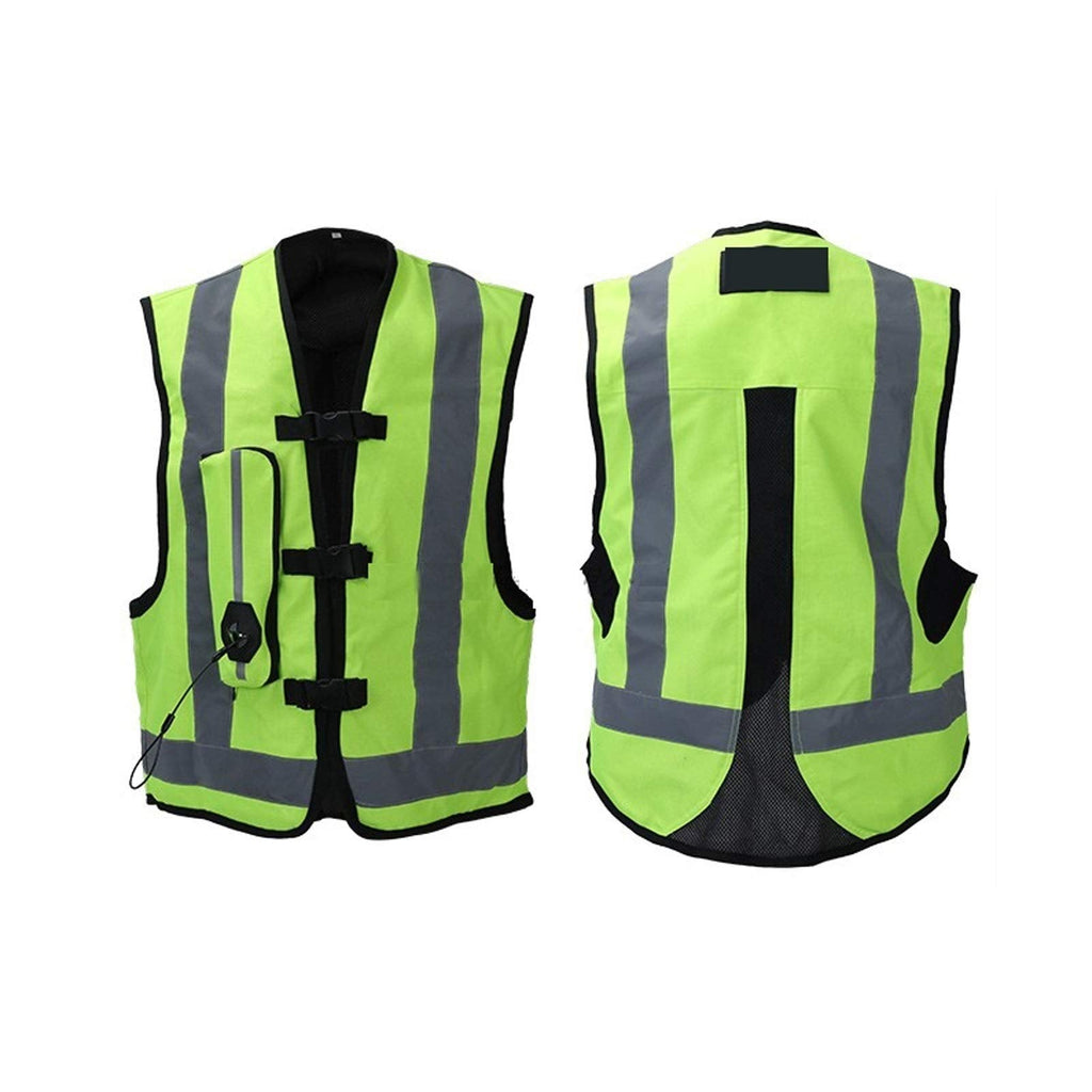 Inflatable Protective Airbag Vest Motorcycle Vest with Airbag Outdoor Safety Equipment is Wear-Resistant, Soft and Easy to Clean Four Seasons Cycling Reflective Vest The Best Cycling Gift