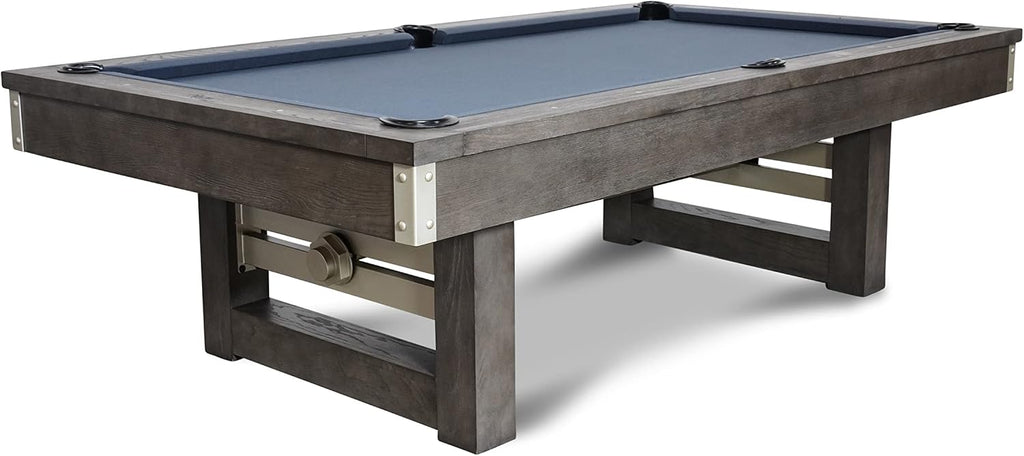 Nixon Billiards - Bryant Slate Billiard Pool Table - Grayson Grey (Metal Leg) - 7FT and 8FT