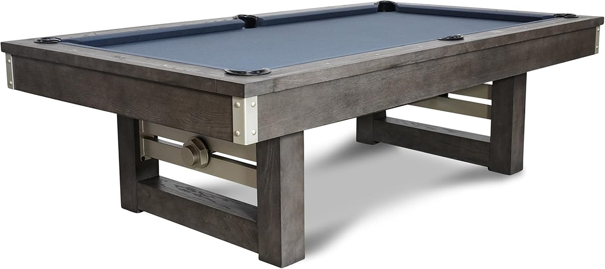 Nixon Billiards - Bryant Slate Billiard Pool Table - Grayson Grey (Metal Leg) - 7FT and 8FT
