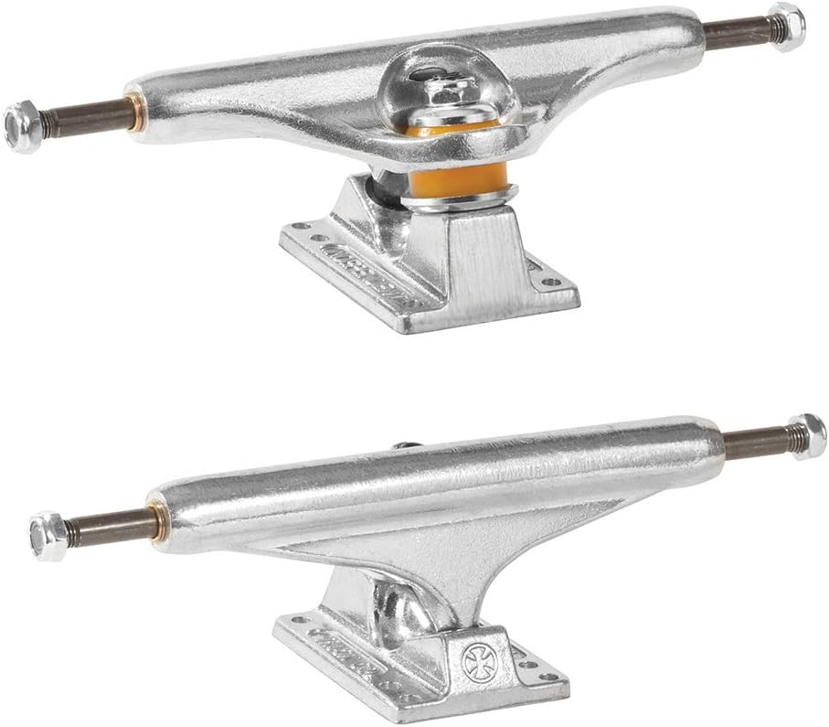 Independent Skateboard Trucks Package Old School Kit with Powell Rat Bones 60mm Black Wheels, Bones Reds Bearings, and Black Rails