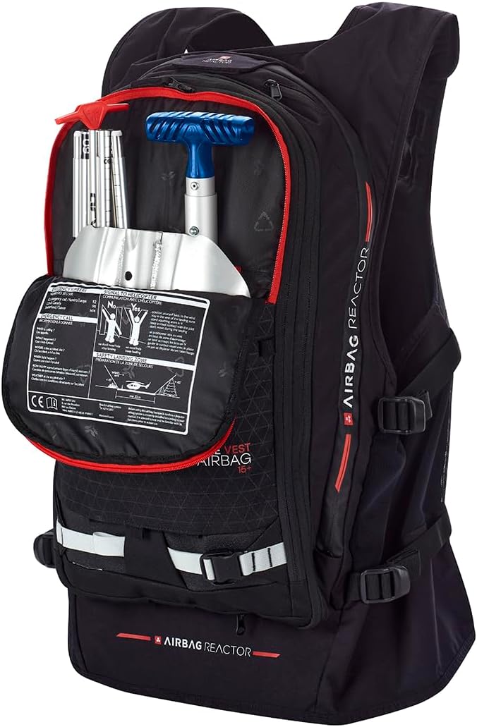 Arva REACTOR RIDE 15+ Airbag Vest for Ski Touring, Split Boarding and Snowmobiling, Backcountry Snow Safety Avalanche Airbag
