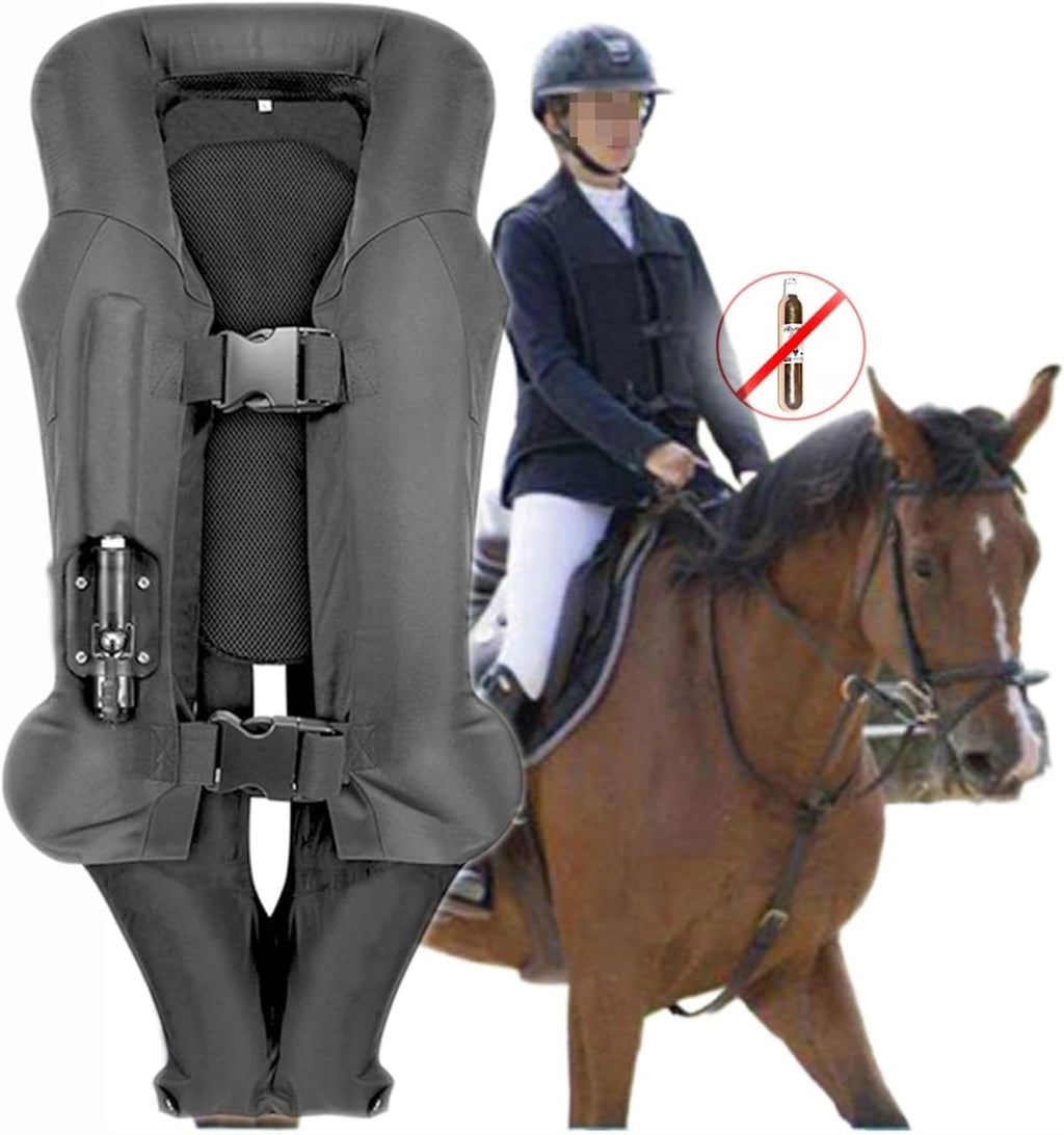 Adult Equestrian Airbag Vest Equestrian Performance Jackets Can Be Reused Suitable For Motorcycles And Horse Riding Vests(Large)