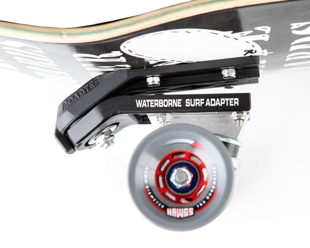 Waterborne Skateboards Surf and Rail Adapter FIN System for 3 Surfskate Trucks Modes - Surf Skate Truck Fits Any Board - Longboard Skateboard Accessories, Surf Skateboard Trucks, Surfskate Skateboard
