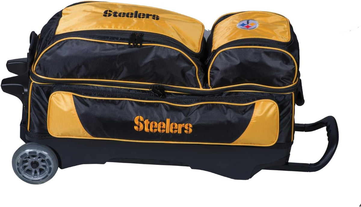 KR Strikeforce NFL Three Ball Bowling Roller Bag Pittsburgh Steelers