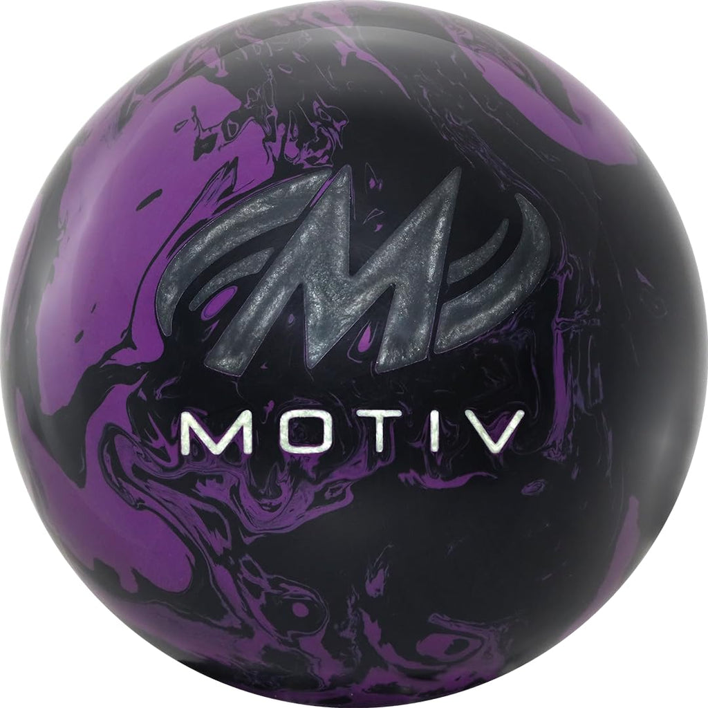 MOTIV Primal Ghost Bowling Ball | Medium Oil | Purple, Black Solid | Available in 12-16 pounds