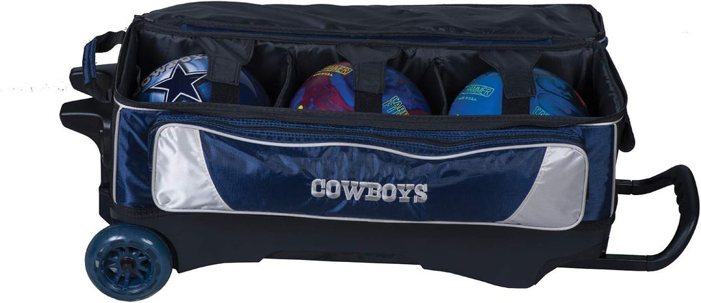 KR Strikeforce NFL Three Ball Bowling Roller Bag Dallas Cowboys