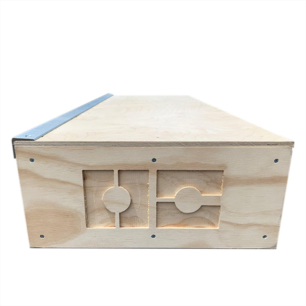 OC Ramps 4 ft Grind Box - Durable Skate Boxes for Grinding - Wood Skateboarding Obstacle with Metal Rail - Great for BMX, Scooters, Snowboarding and Inline Skaters as Well
