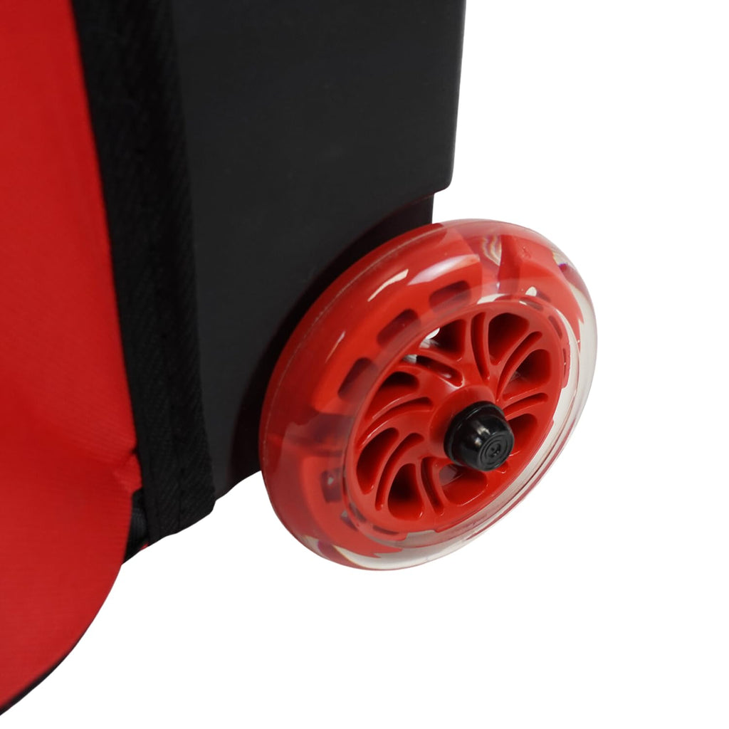 ELITE Deluxe 2 Ball Bowling Bag with 5" Smooth Wheels - Large Accessory Pocket, Shoe Compartment, 36" Extendable Handle