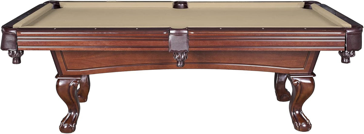 Hathaway Augusta 8 Ft Furniture Pool Table â Includes Cue Sticks, Billiard Balls â Classic Design Perfect for Family, Home, Dining, or Living Room