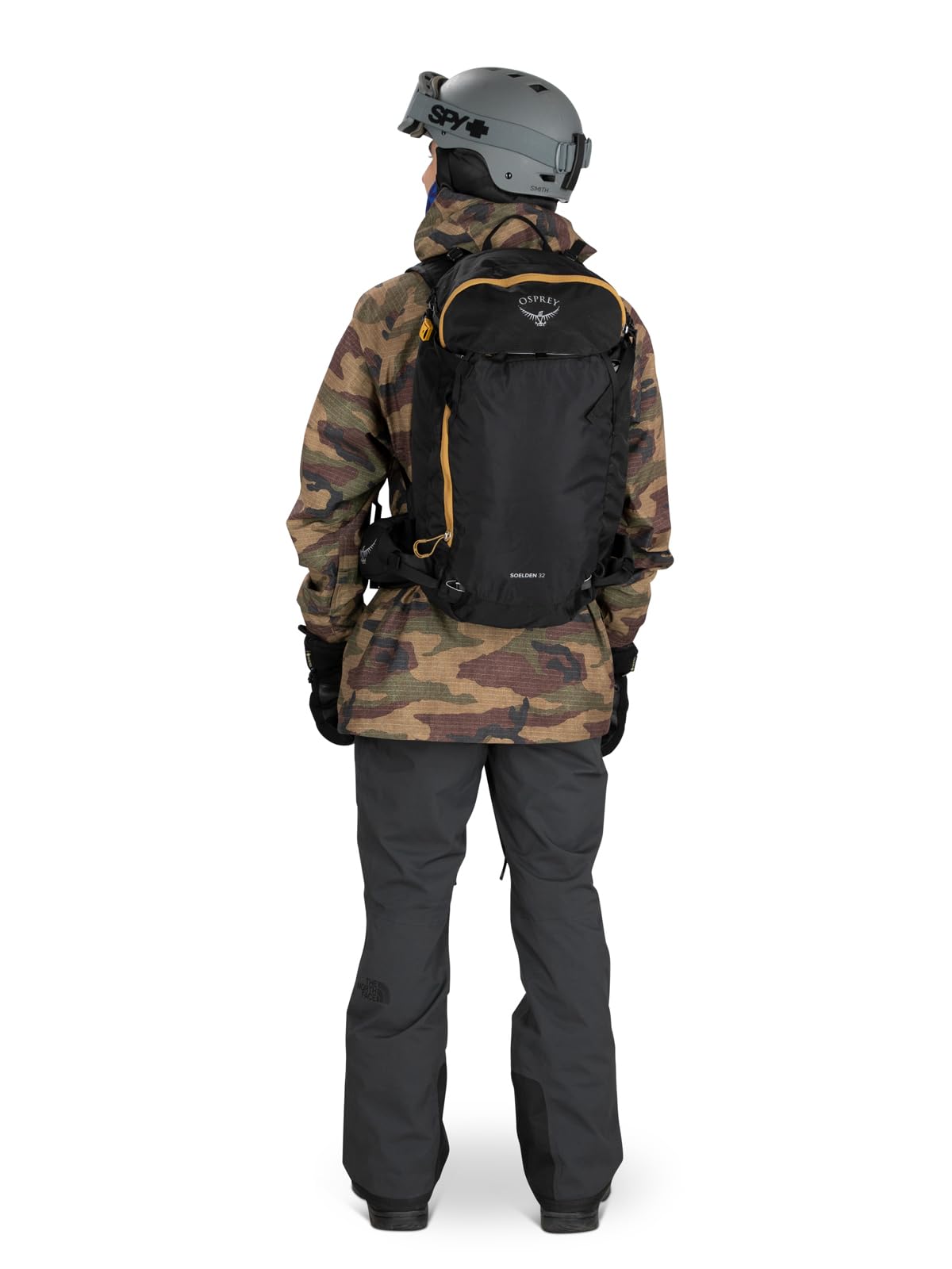 Osprey Soelden Pro 32L Men's Ski and Snowboard Backpack with E2 Airbag System, Red Mountain