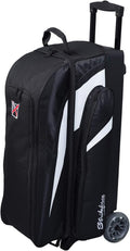 KR Strikeforce Cruiser Triple Roller Bowling Bag with Room for Accessories, Balls, and Shoes