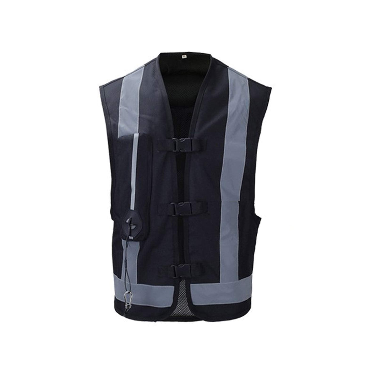 Cycling Reflective Vest Motorcycle Airbag Vest Mechanical Trigger Airbags with Reflective Tape at The Front and Back Motorcycle Riding Safety Equipment (Without CO2 Cylinder, 2 Colors)