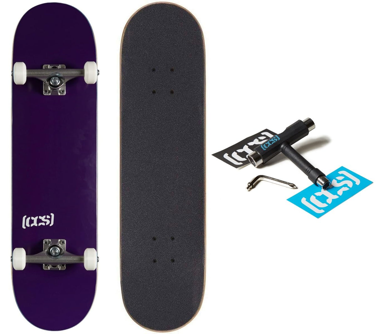 [CCS] Skateboard Complete | Maple Wood | Professional Grade | Fully Assembled with Skate Tool & Stickers | Adults, Kids, Teens, Youth | Boys & Girls
