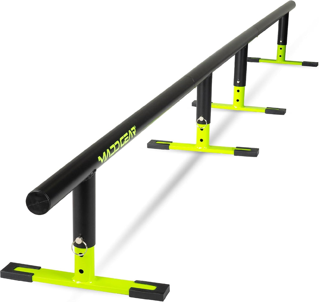 Madd Gear 99" Round Grind Rail for Scooters, Skateboards & Inline Skates â Adjustable Height
