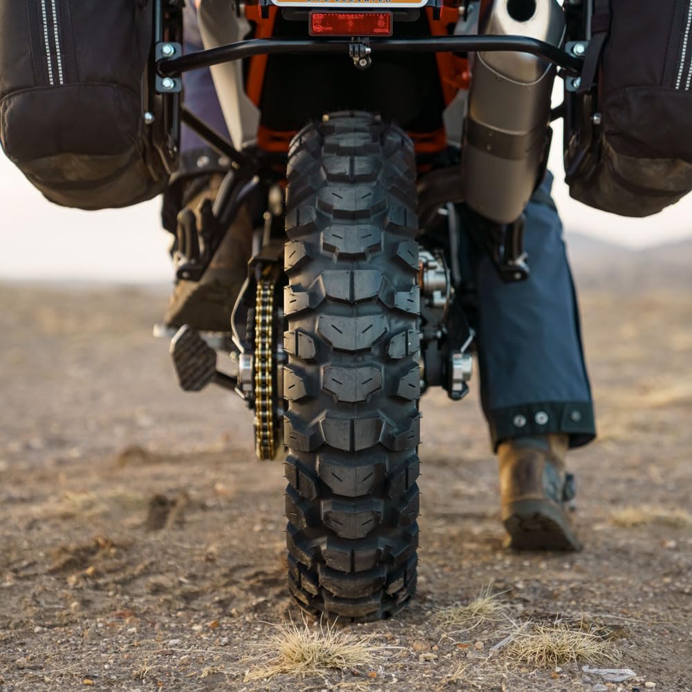 Tusk 2Track Adventure Tire Rear 150/70B-18 (70T) â Dual-Sport Motorcycle Tire, Directional Knobby Tread, Durable Bias Construction, DOT Compliant