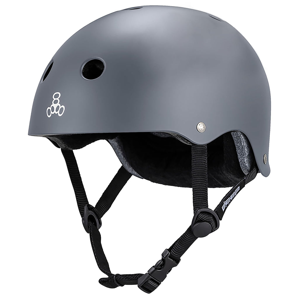 Triple Eight Deep Cover Helmet - Ideal for Skateboarding, Bicycling, BMX, and Roller Skating
