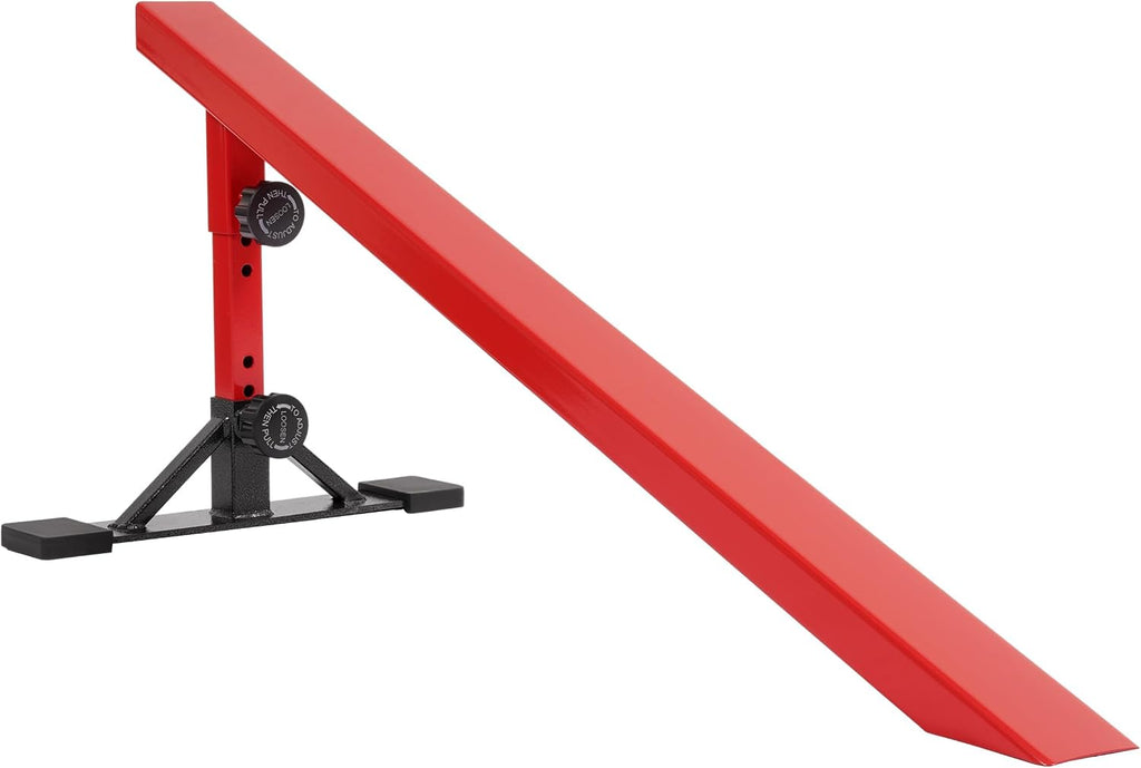 Ultimate Skateboard Rail Grindrail Kit - Modular Adjustable Grind Ramp Multi-Sport Rail for Skate, BMX Bike, Roller, Snowboard, Scooter, Rainbow Flat Incline Rail