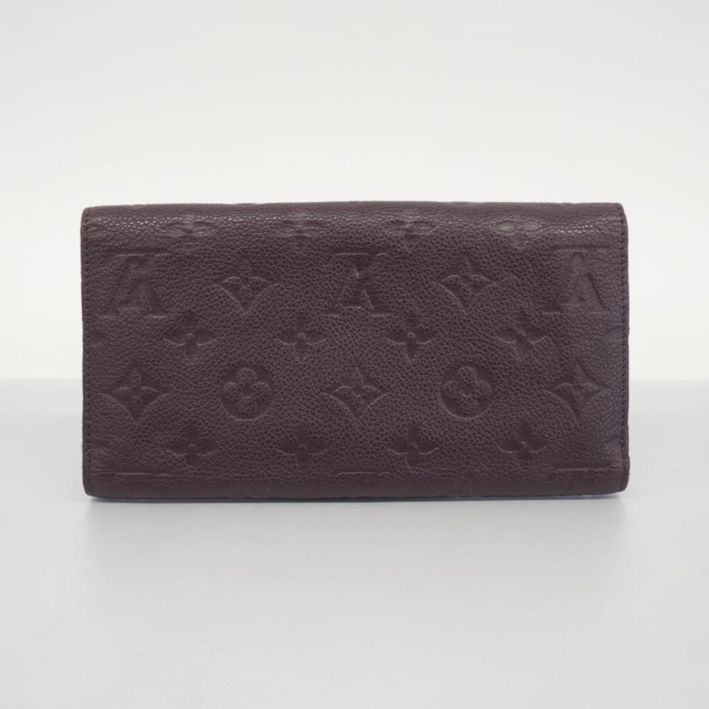 Pre-Owned Louis Vuitton Tri-fold Long Wallet Monogram Empreinte Portefeuille Virtuose M60294 Orb Ladies (Good)