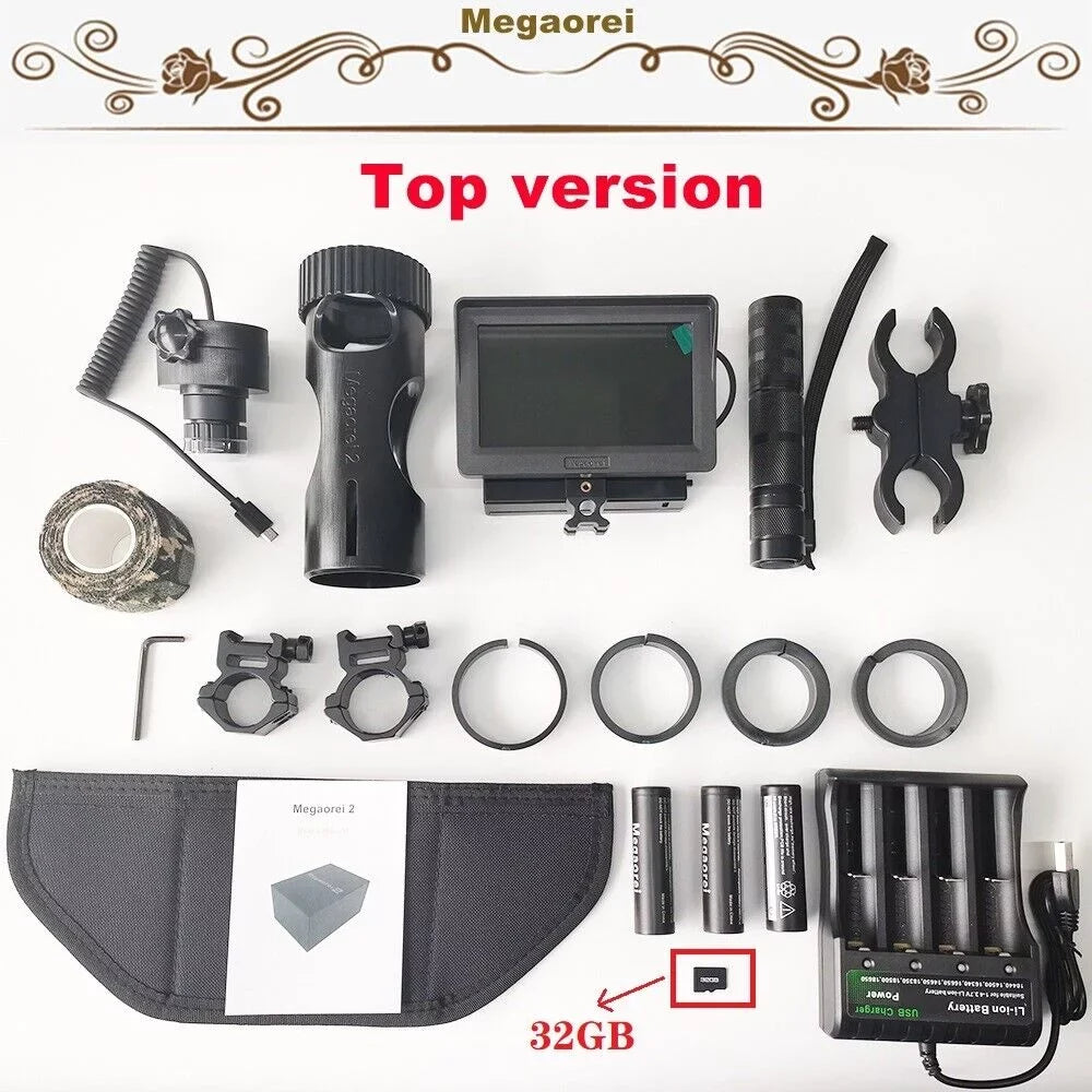 Paddsun Set of Megaorei 2 M2A infrared night vision device(including 32GB MicroSD car)