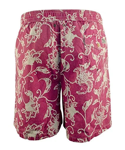 Men's Big And Tall Floral Swim Short (4XLT, Multi-Color)
