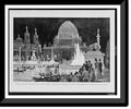 Historic Framed Print, Columbian Exposition. the grand court at night. electrical illumination of MacMonnies's fountain and the administration building.drawn by Charles Graham., 17-7/8" x 21-7/8"