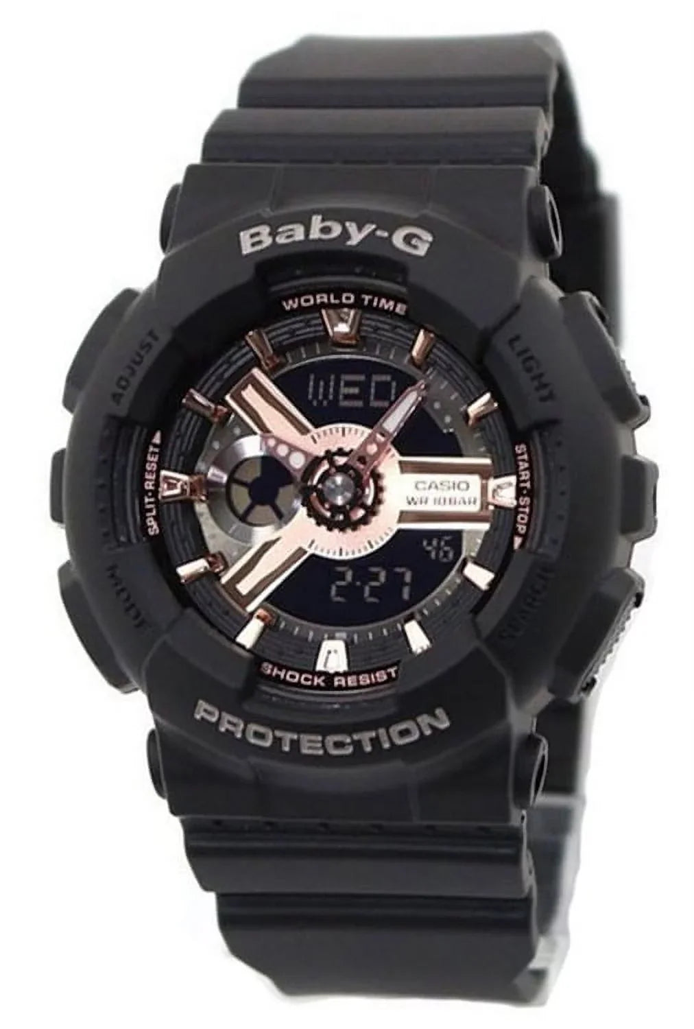 Casio BA110RG-1A Baby-G Women's Watch Black 43.4mm Resin