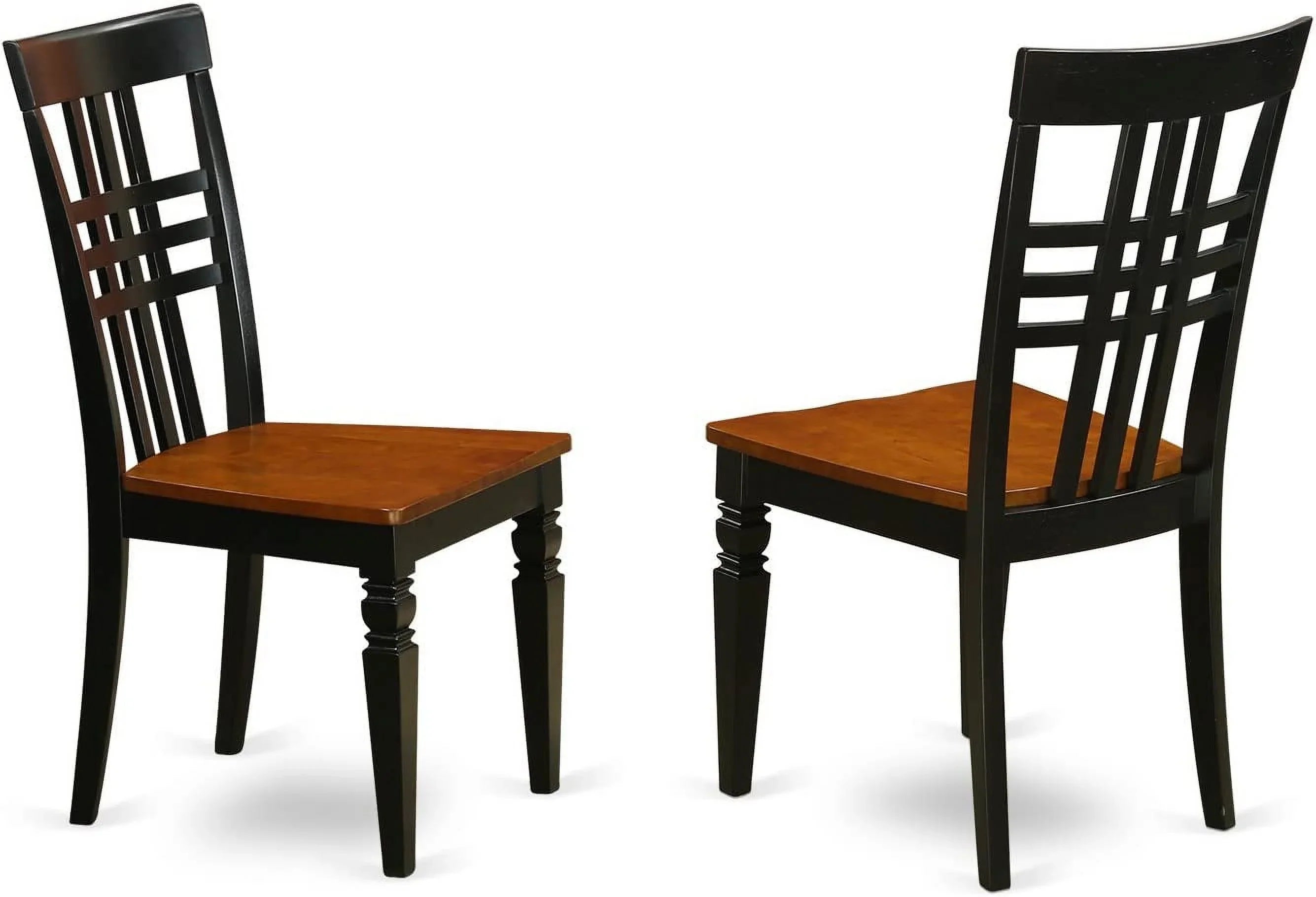 East West Furniture Kitchen Table Set with One Quincy Dining Room Table & 4 Chairs - Black & Cherry - 5 Piece