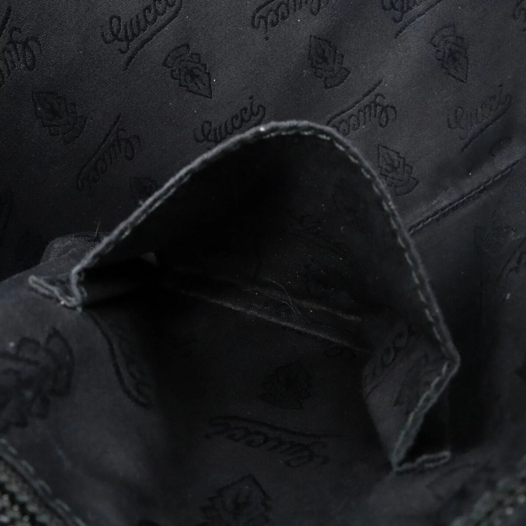 Pre-Owned GUCCI Gucci GG Imprime Crossbody Shoulder Bag PVC Leather Black 201446 (Good)