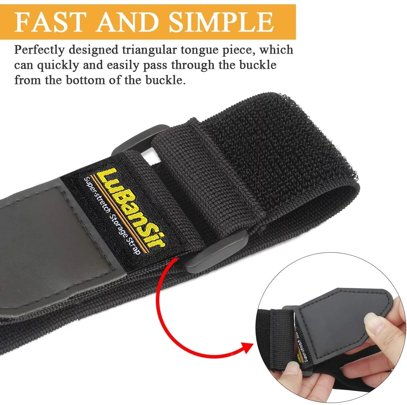 Cinch Straps, 2" x 12" (8 Pack) Elastic Hook and Loop Storage Strap for Extension Cord, Cable, Cord Wrap, Rope
