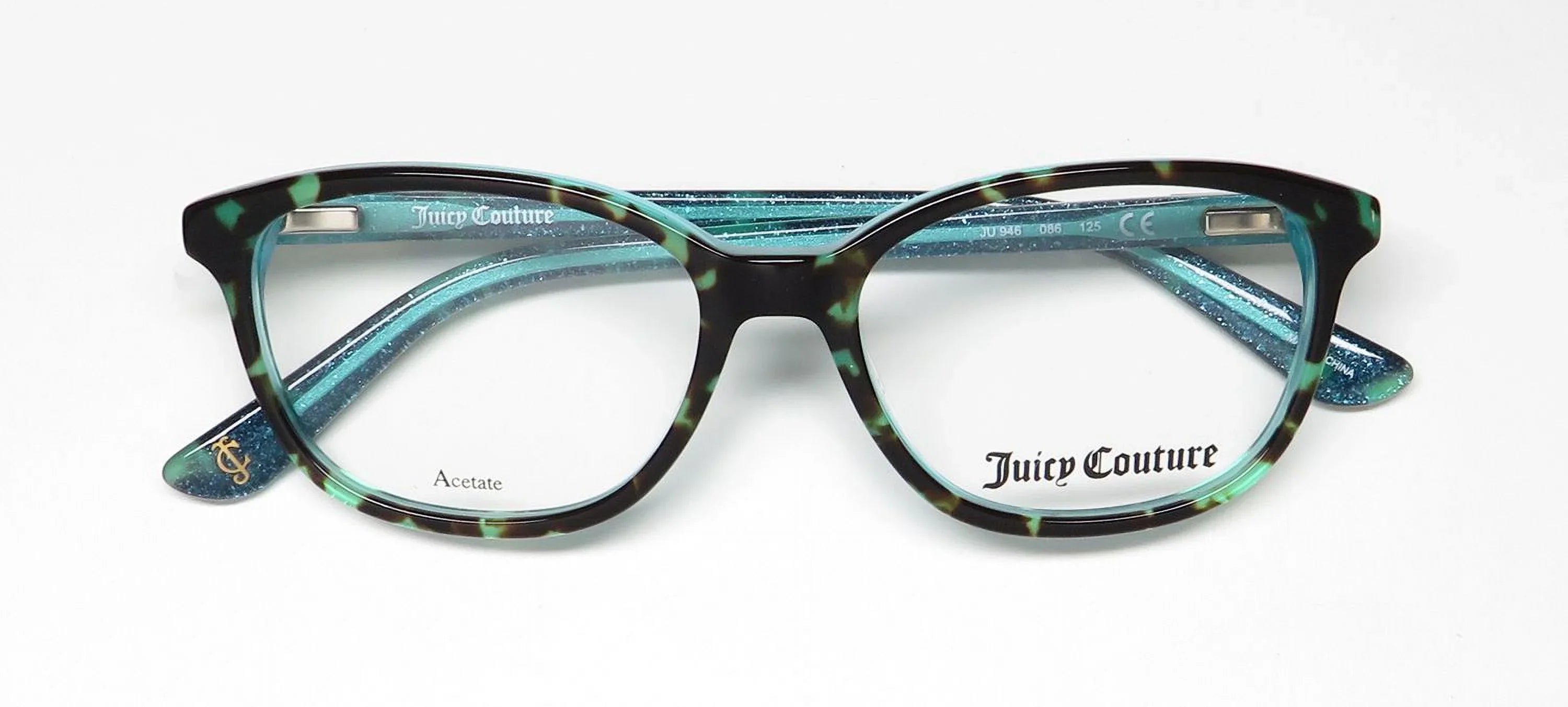 Juicy Couture 946 Full Rim Oval Modified Dark Havana Eyeglasses