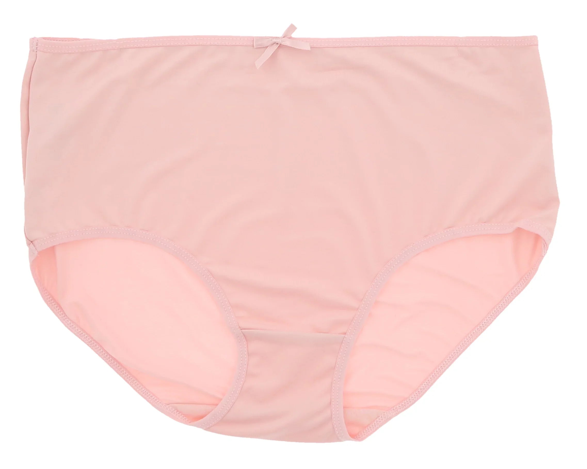 Delta Burke Intimates Women's Plus Size Sexy Classic High Rise Brief Panties (5Pr) (Large, Pink Floral Dots)