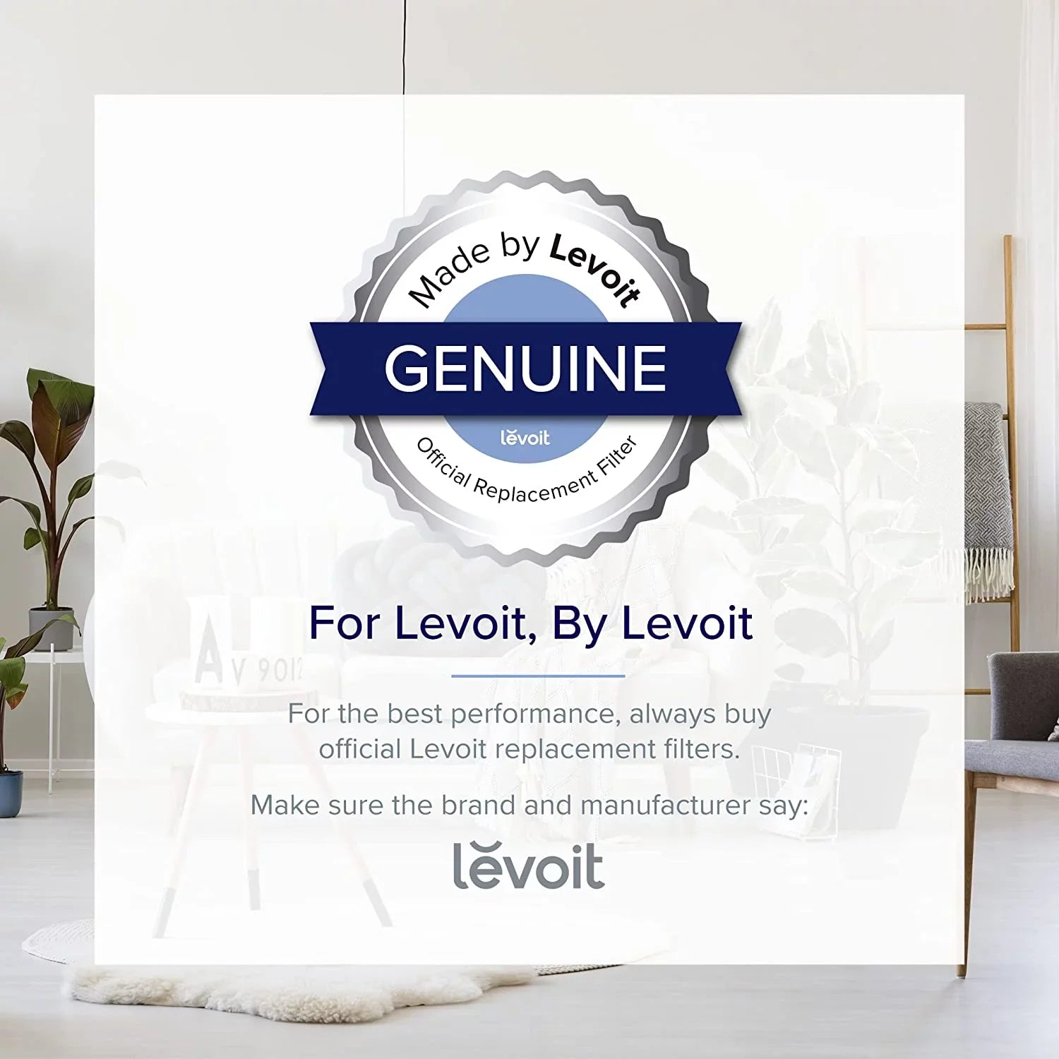 Levoit Air Purifier Replacement Filter Vista 200-RF, Genuine, 2 Pack