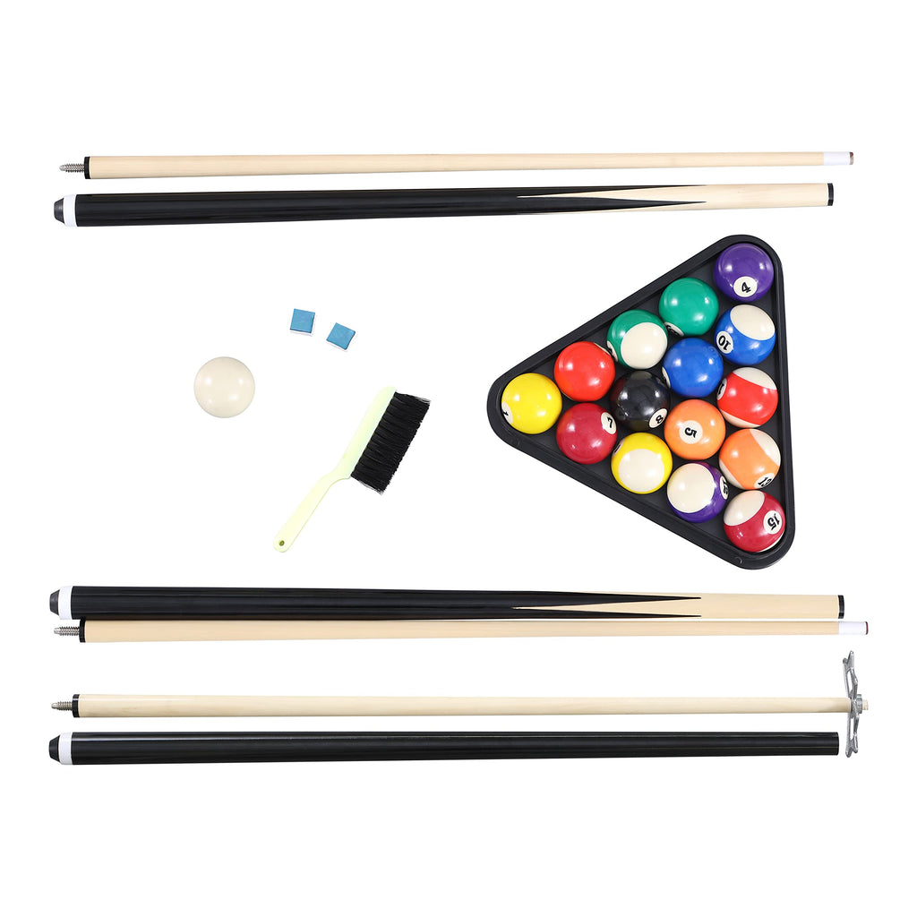 Hathaway Augusta 8 Ft Furniture Pool Table â Includes Cue Sticks, Billiard Balls â Classic Design Perfect for Family, Home, Dining, or Living Room