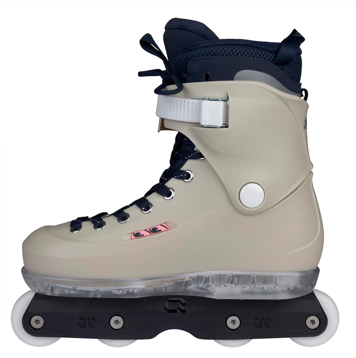 USD Sway Witzemann II Aggressive Skates for Street and Park Men's Inline Skates with IQON AG60 Rail, 57mm 92A Wheels, ABEC 9 Bearings and MYFIT Liner - Grey/Blue