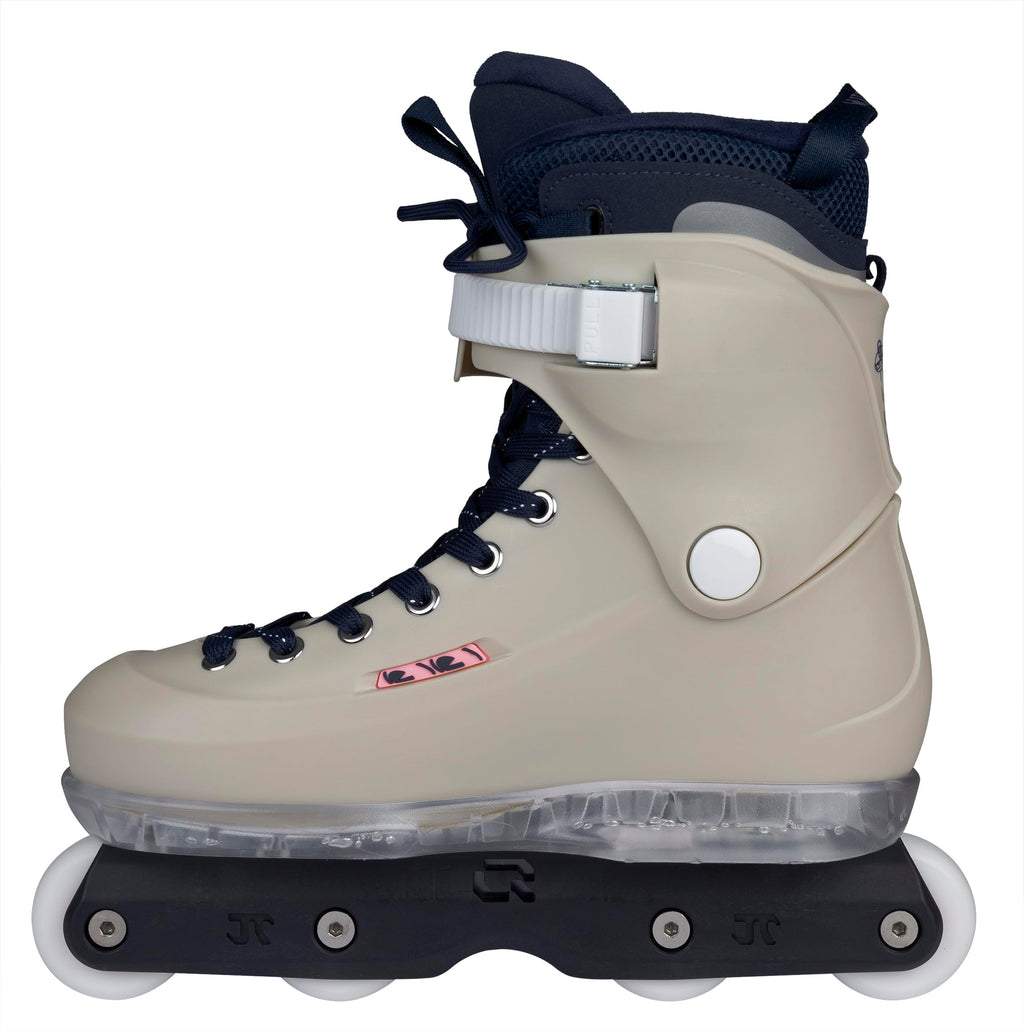 USD Sway Witzemann II Aggressive Skates for Street and Park Men's Inline Skates with IQON AG60 Rail, 57mm 92A Wheels, ABEC 9 Bearings and MYFIT Liner - Grey/Blue