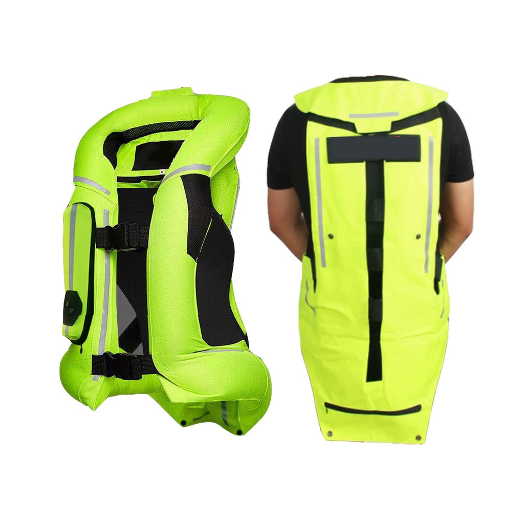 Riding Inflatable Anti-fall Vest Men's Motorcycle Cylinder Vest Trigger The Airbag In 0.2 Seconds To Protect Riding Safety Abrasion-resistant And Tear-soft, Easy To Clean (Without CO2 Cylinder)
