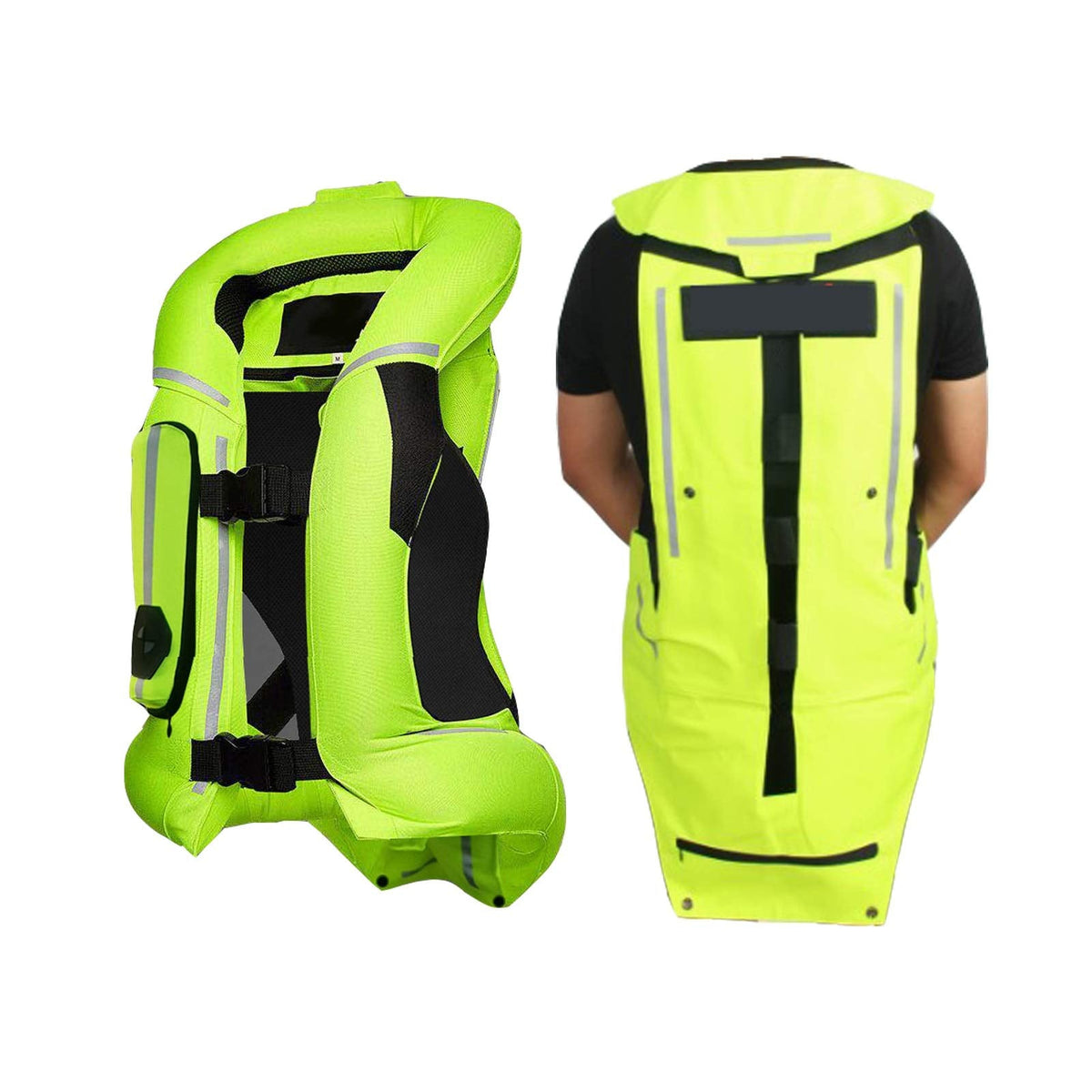 Riding Inflatable Anti-fall Vest Men's Motorcycle Cylinder Vest Trigger The Airbag In 0.2 Seconds To Protect Riding Safety Abrasion-resistant And Tear-soft, Easy To Clean (Without CO2 Cylinder)