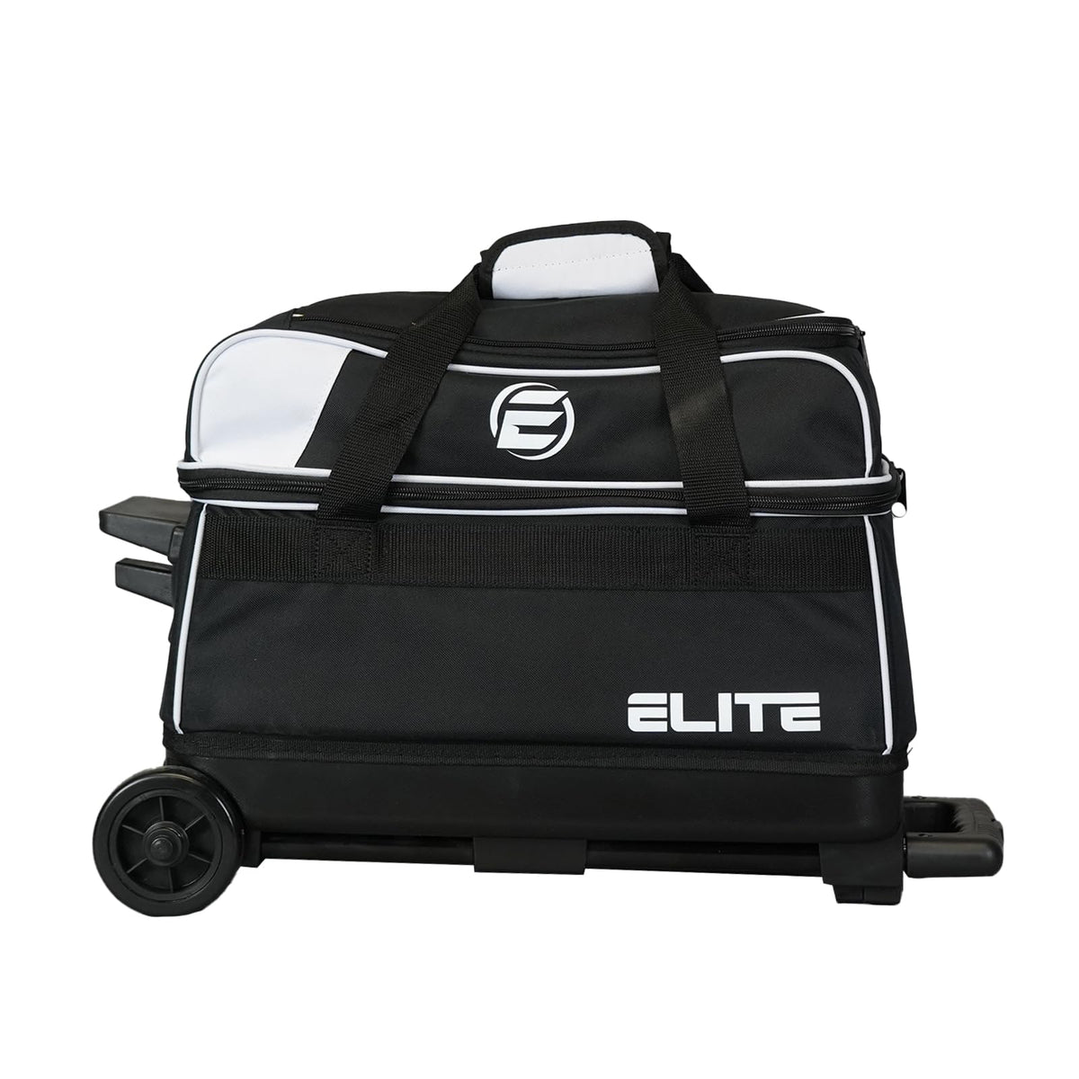 ELITE Basic Bowling Bag Double (2) Ball Roller with Rolling Wheels