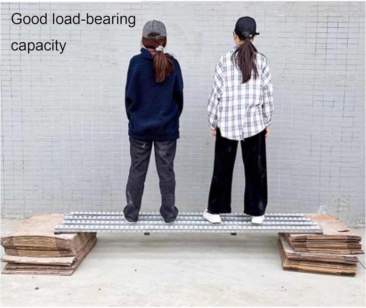 Portable Roller Conveyor Skate Wheels - 300cm Unpowered Flow Rail for Efficient Material Handling - Perfect for Warehouse Logistics and Industrial Use